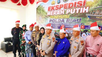 Kabid Humas Polda Riau Pimpin Ekspedisi Merah Putih di Sinaboi